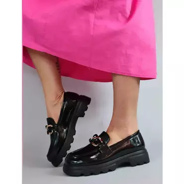 Pantofi dama casual Loafers Alexa negru