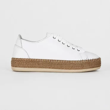 Pantofi dama casual Piele Naturala Albi Polo