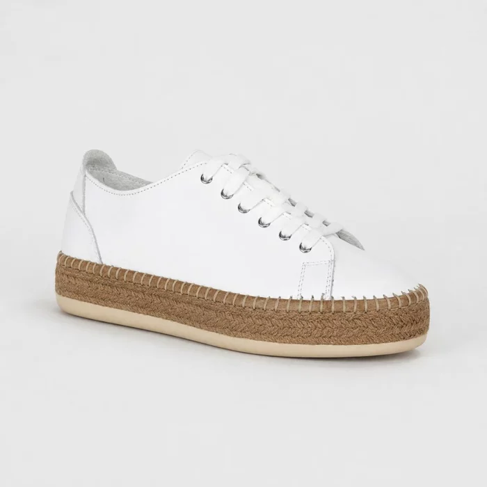 Pantofi dama casual Piele Naturala Albi Polo picture - 3