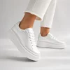 Pantofi dama casual Piele Naturala Albi sidefat Ciki picture - 1