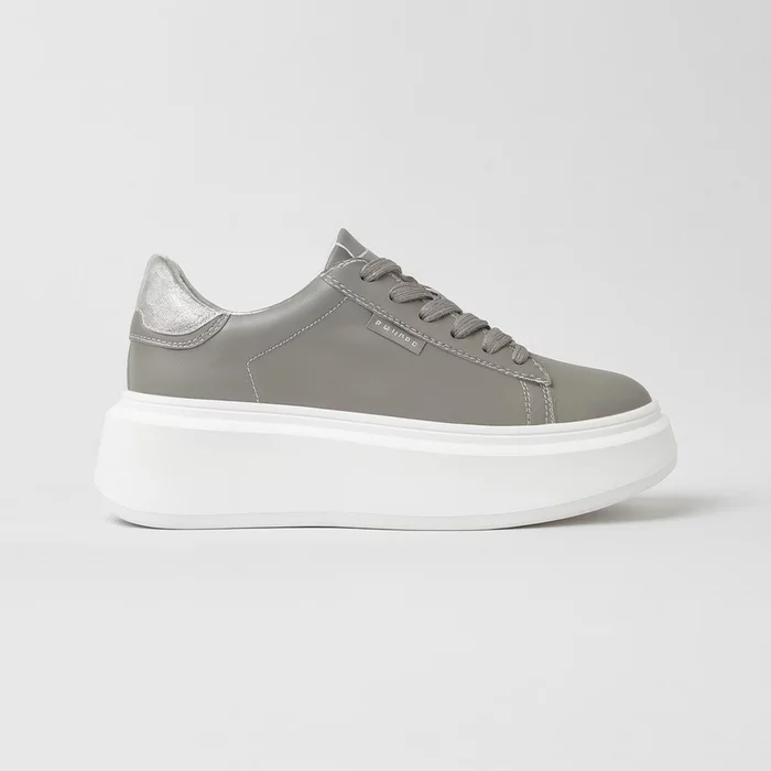 Pantofi dama casual Piele Naturala Gri Dalia picture - 2