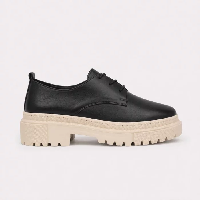 Pantofi dama casual Piele Naturala Negri Carla picture - 2