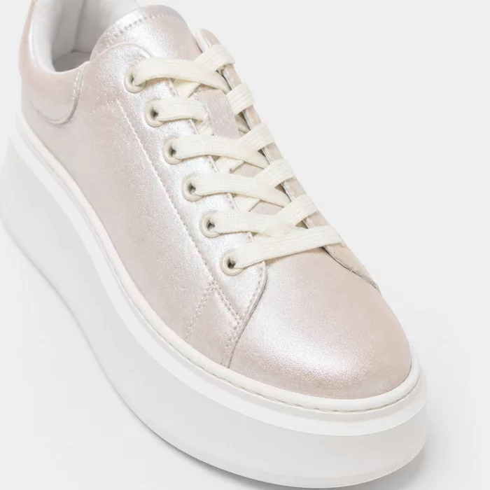 Pantofi dama casual Piele Naturala Roz sidefat Ciki picture - 4