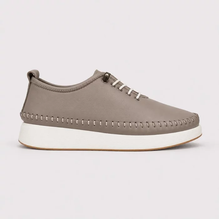 Pantofi dama casual Piele Naturala Taupe Anca picture - 2