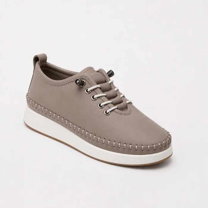 Pantofi dama casual Piele Naturala Taupe Anca picture - 4