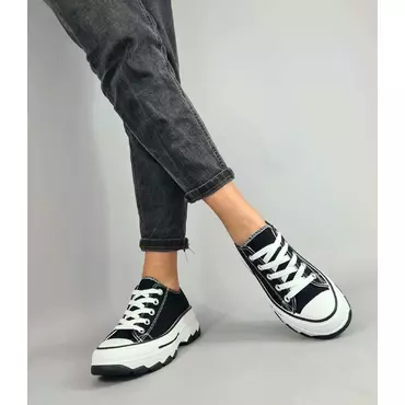 Pantofi dama casual sport Adelie Negru