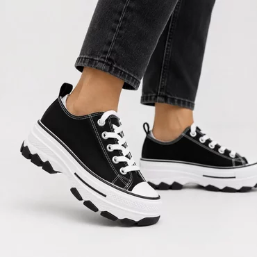 Pantofi dama casual sport Adelie Negru