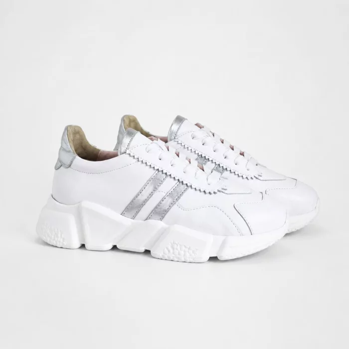 Pantofi dama casual sport Piele Naturala Albi Zaya picture - 5