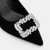Pantofi dama eleganti stiletto catifea Negri cu accesoriu brosa Rody picture - 4