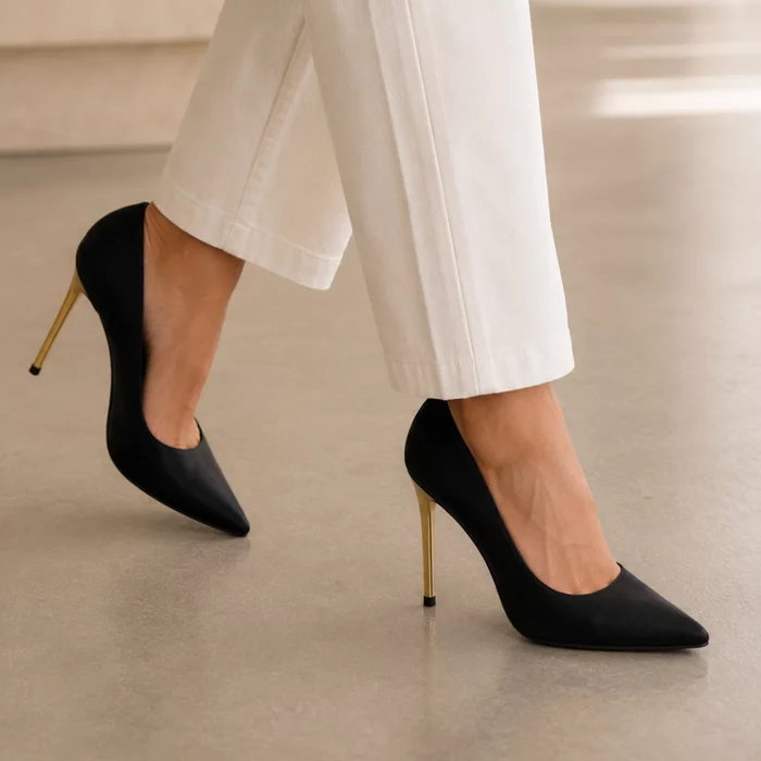 Pantofi dama eleganti stiletto satin Negri Valerie picture - 2