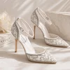 Pantofi dama stiletto eleganti cu strasuri Aveline picture - 6