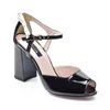 Pantofi dama tip sanda Piele Naturala naplac Negru Garkony Iris picture - 2