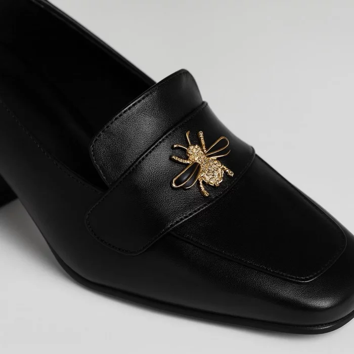 Pantofi de dama Piele Naturala Negri Moni picture - 2