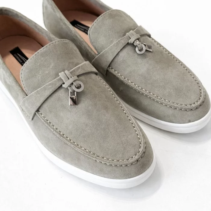 Pantofi loafer Piele Naturala Easy Olive picture - 4