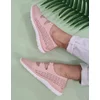 Pantofi Piele Naturala cu bareta elastica roz Antonia