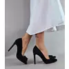 Pantofi Piele Naturala Neagra Trend F