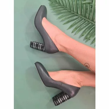Pantofi Piele Naturala verde Joli Outlet