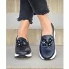 Pantofi sport negri Klara cu flori