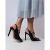 Pantofi stileto Piele Naturala lac negru Lory