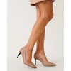 Pantofi stiletto Piele Naturala Bej Aylin picture - 2
