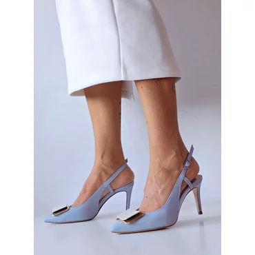 Pantofi stiletto Piele Naturala bleo Malvina