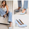 Pantofi stiletto Piele Naturala Blue Aylin picture - 7