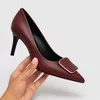 Pantofi stiletto Piele Naturala Bordo Elif picture - 3