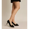 Pantofi stiletto Piele Naturala Neagra Elia picture - 2