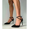 Pantofi stiletto Piele Naturala neagra Valery