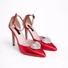 Pantofi stiletto Piele Naturala rosie My Heart picture - 1
