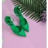 Pantofi stiletto Piele Naturala verde Daliana