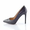 Pantofi Stiletto Trend Glitter Negru
