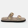Papuci dama din Piele Eco Bej cu talpa joasa confortabila Mar picture - 3