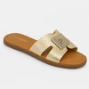 Papuci dama din Piele Eco cu talpa joasa confortabila Viki picture - 2
