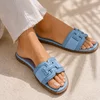 Papuci dama din Textil Blue cu talpa joasa confortabila Dalia picture - 1
