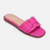 Papuci dama din Textil Fuxia cu talpa joasa confortabila Dalia picture - 1
