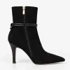 Botine damă elegante din Piele Naturală negre Nola picture - 4