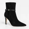 Botine damă elegante din Piele Naturală negre Nola picture - 6