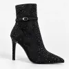 Botine dama elegante Negre cu strasuri Kaia picture - 1