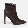 Botine dama elegante toc stiletto Piele Naturala Maro Noelle picture - 1