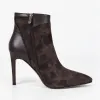 Botine dama elegante toc stiletto Piele Naturala Maro Noelle picture - 4