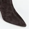 Botine dama elegante toc stiletto Piele Naturala Maro Noelle picture - 5