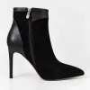 Botine dama elegante toc stiletto Piele Naturala Negre Noelle picture - 4