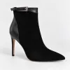 Botine dama elegante toc stiletto Piele Naturala Negre Noelle picture - 3