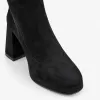 Botine dama Negre cu talpa platforma Asti -Textil strech picture - 3
