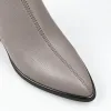 Botine dama Piele Naturala Grej Treviso picture - 4