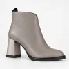 Botine dama Piele Naturala Grej Treviso picture - 3