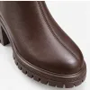 Botine dama Piele Naturala Maro talpa platforma Pavia picture - 3