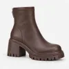 Botine dama Piele Naturala Maro talpa platforma Pavia picture - 4