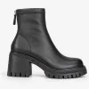 Botine dama Piele Naturala Negre box talpa platforma Pavia picture - 1